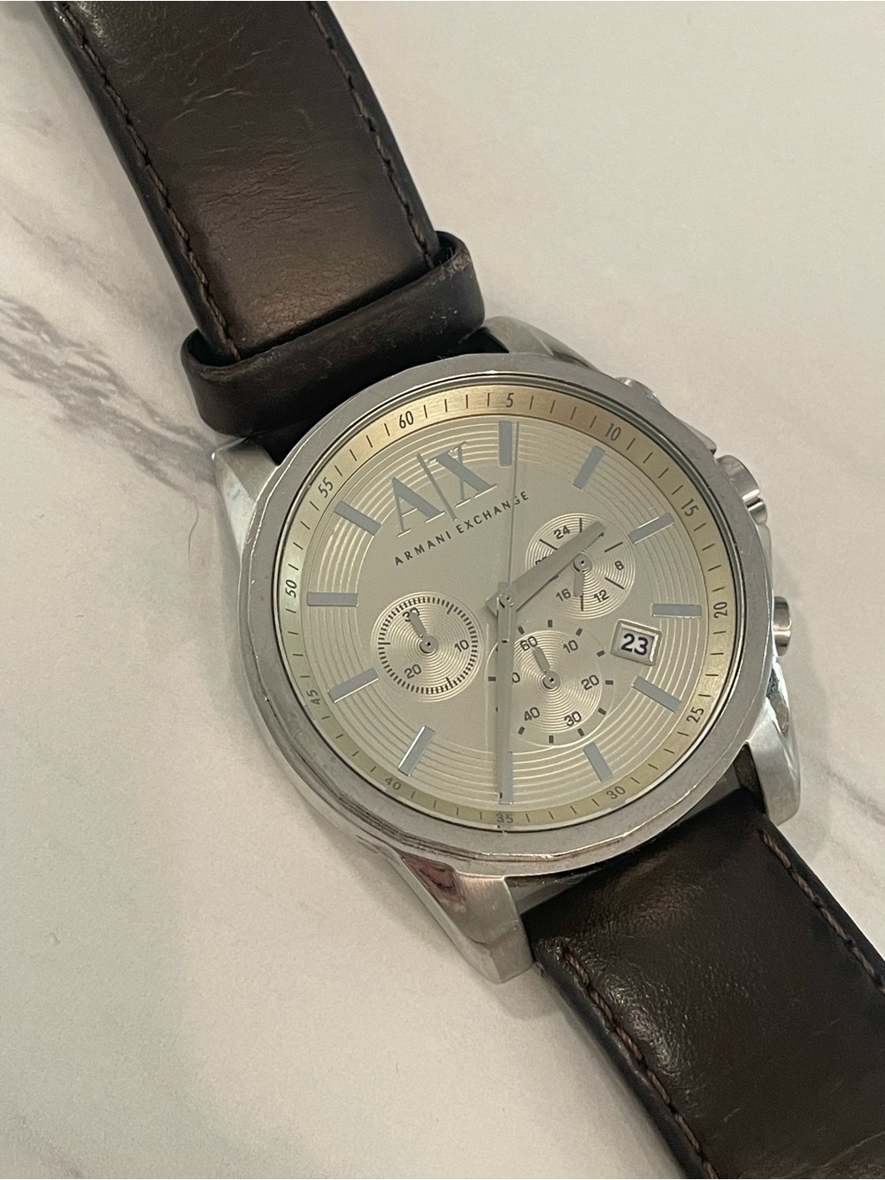 Armani Exchange Outerbanks AX2506 Smart White/Leather Ø45 mm luxury watch